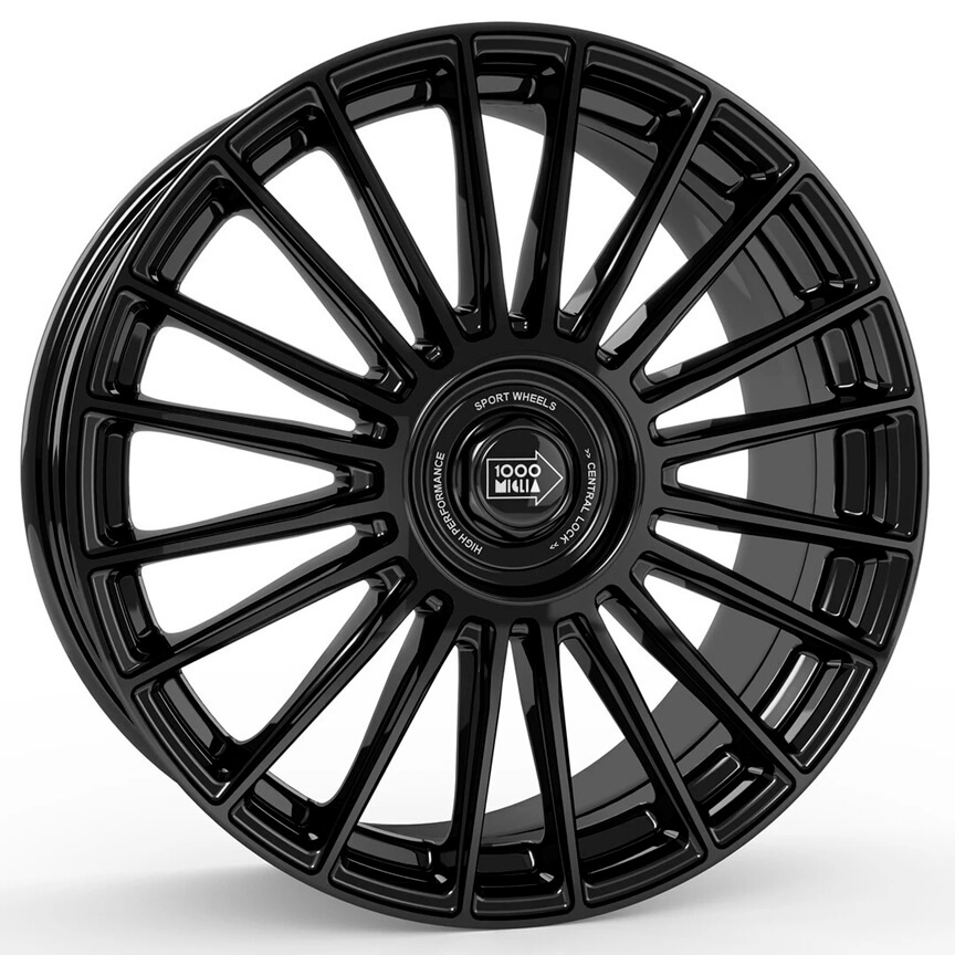 1000 Miglia MM1022 - Gloss Black alloy wheel
