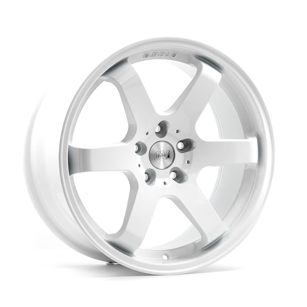 1AV ZX6 Gloss White Alloy Wheels