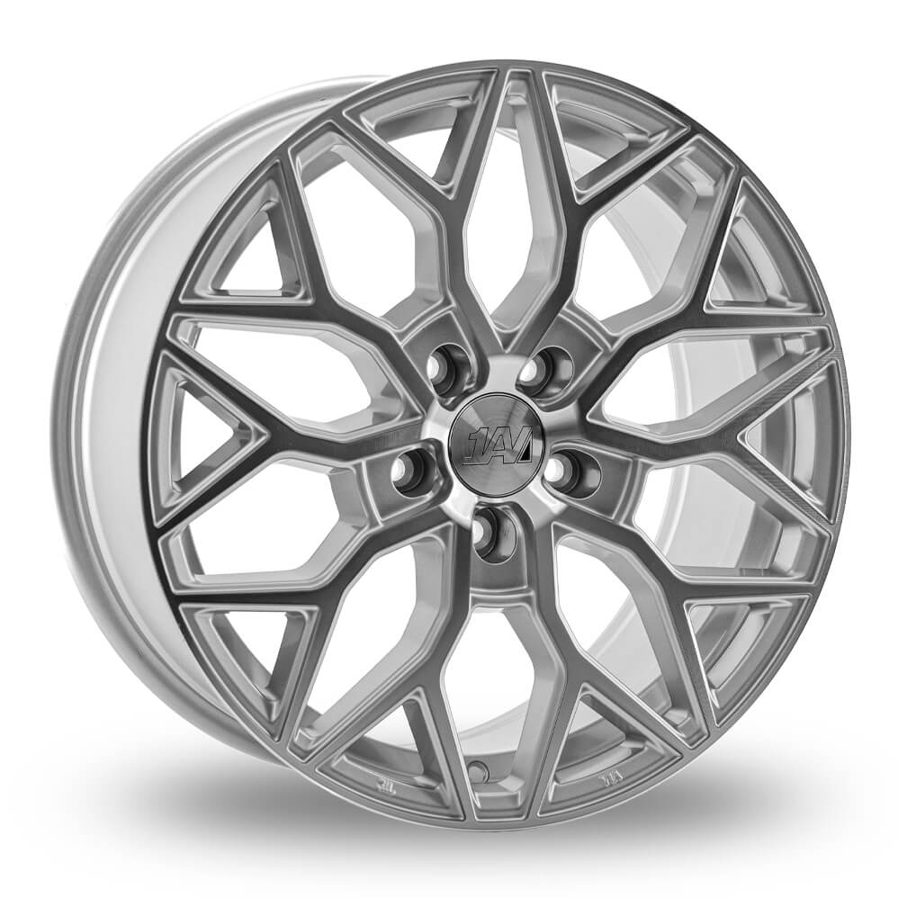 1AV ZX12T Gloss Silver & Polished Alloy Wheels