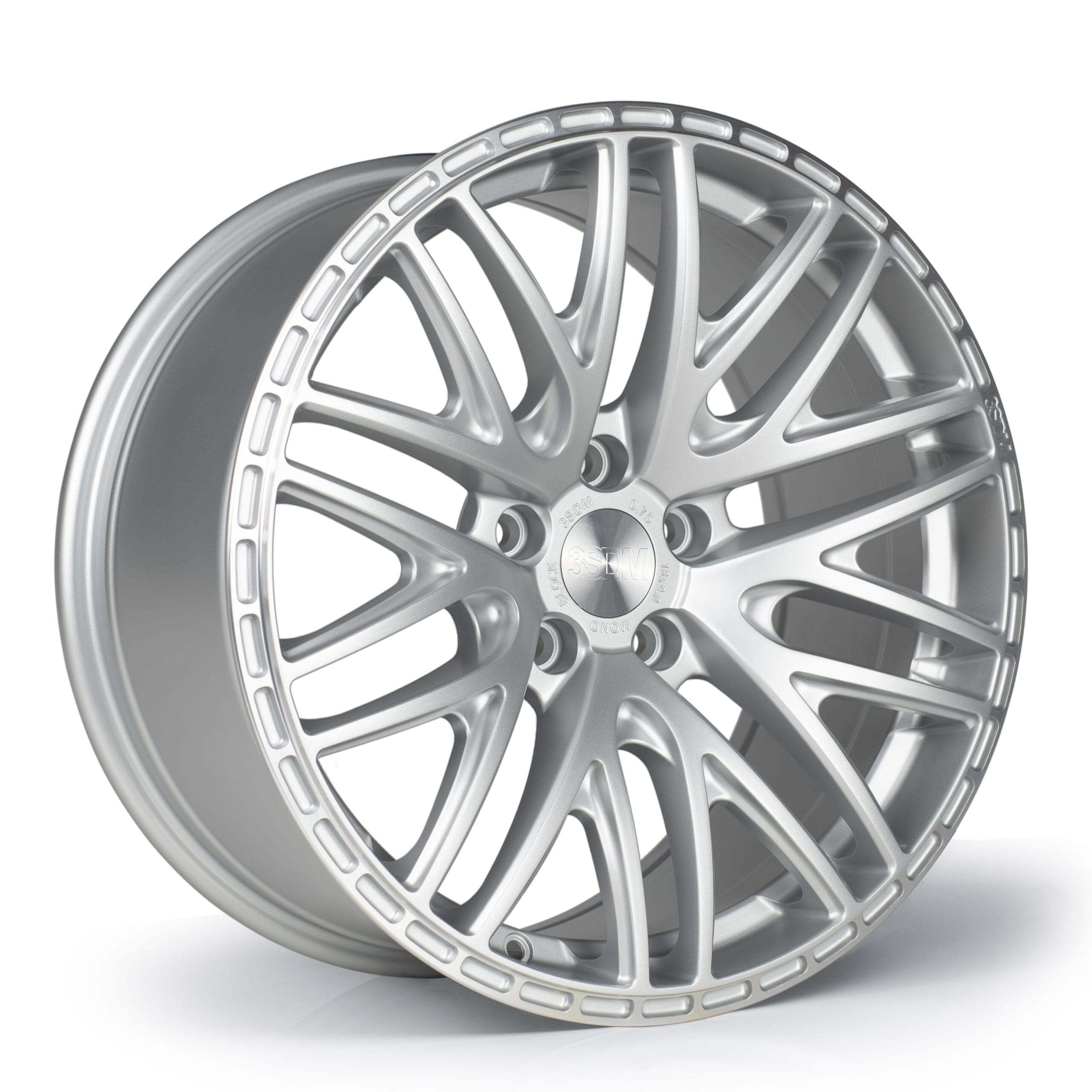 3SDM 0.75 Satin Silver / Machined Lip Alloy Wheels