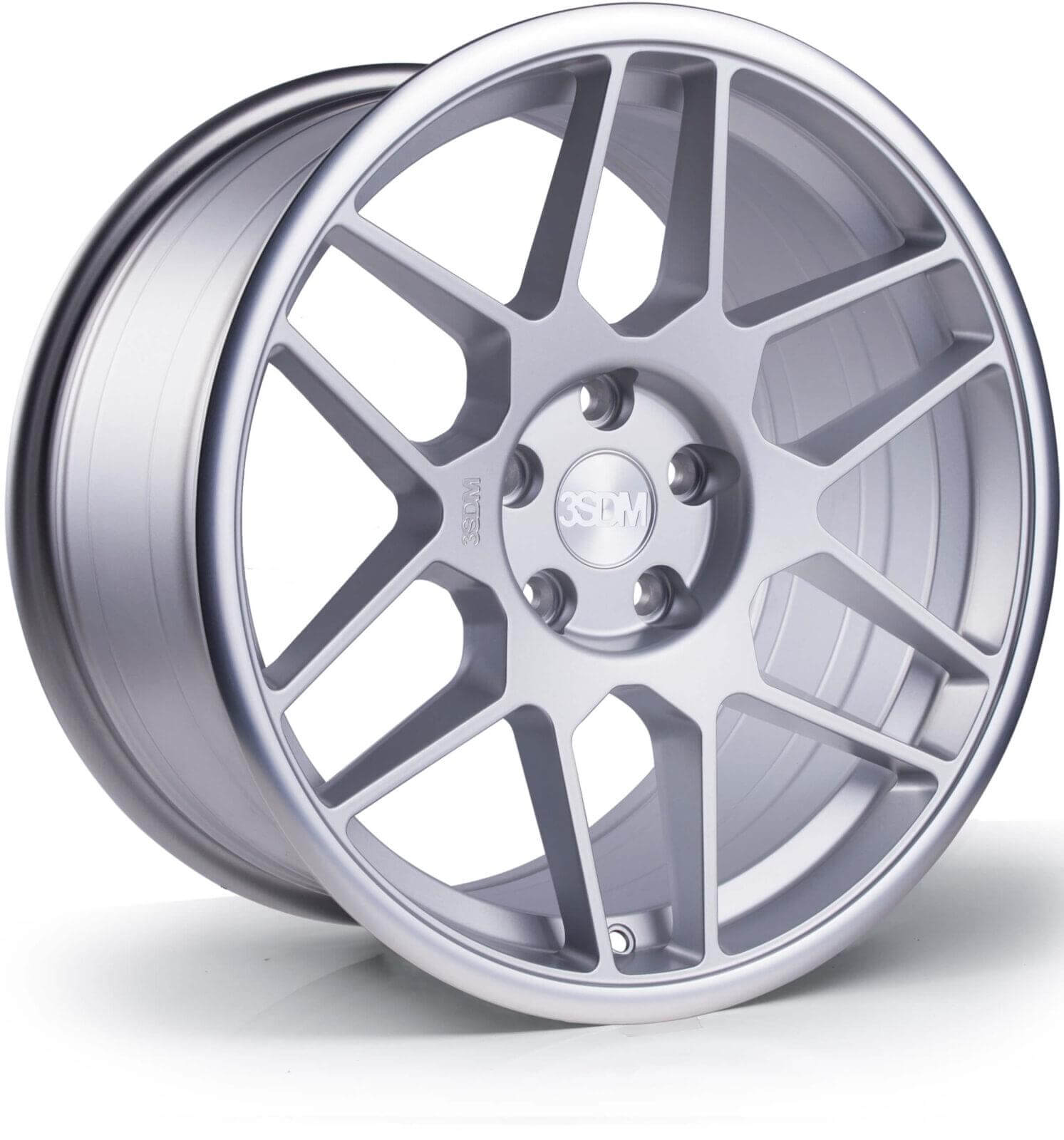 3SDM 0.09-SF Matt Silver Mirror Lip Alloy Wheels