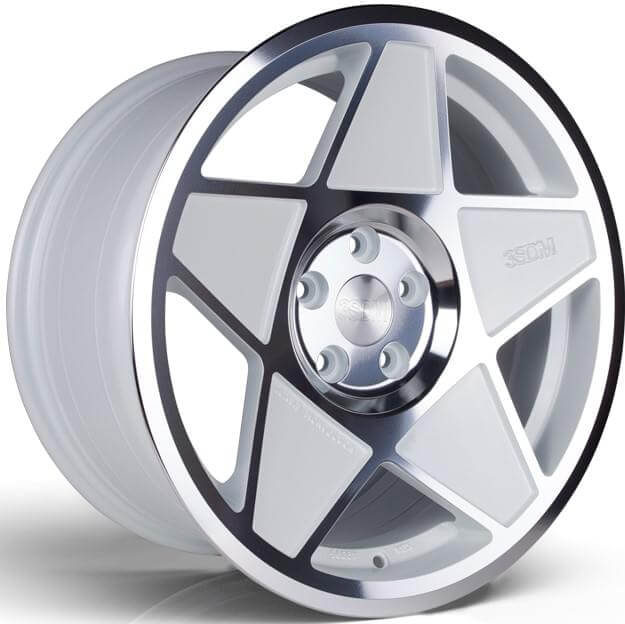 3SDM 0.05-SF White Cut Alloy Wheels