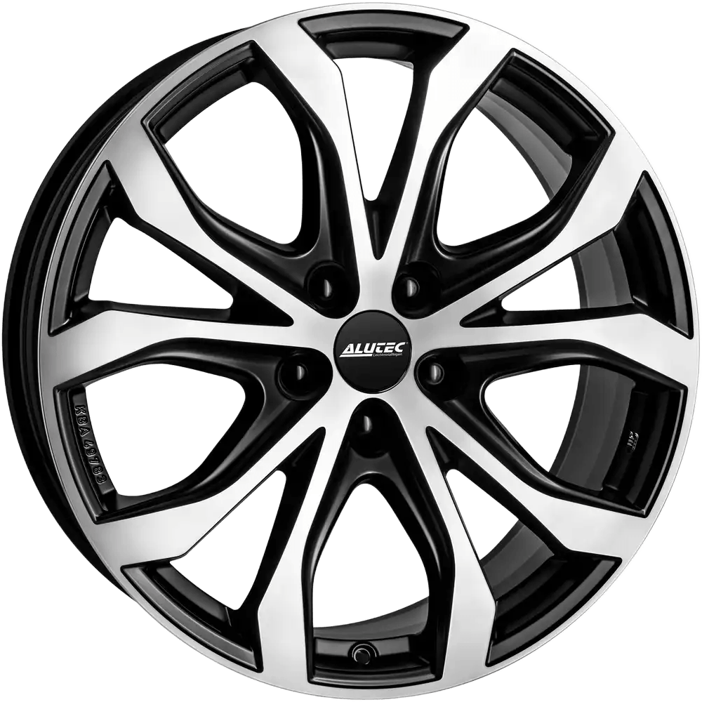 Alutec W10 Racing Black Grey Polished Alloy Wheels