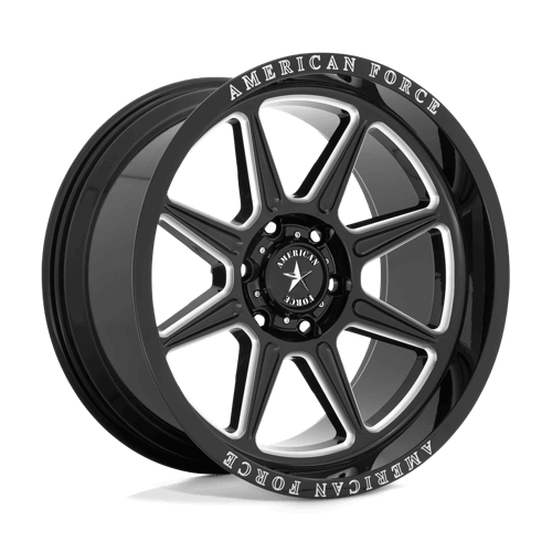 American Force Cast AC002 TRAIL - Gloss Black Milled alloy wheel