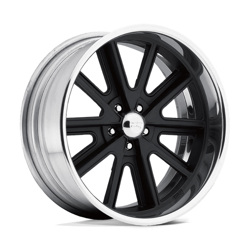 American Racing Vintage VN407 - Two-piece Hot Rod Black Center Polished Barrel alloy wheel