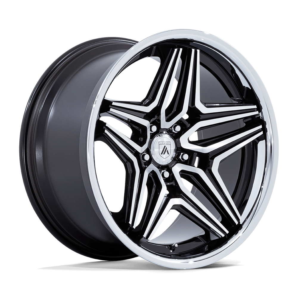 Asanti Black AB046 DUKE Gloss Black Machined Asanti