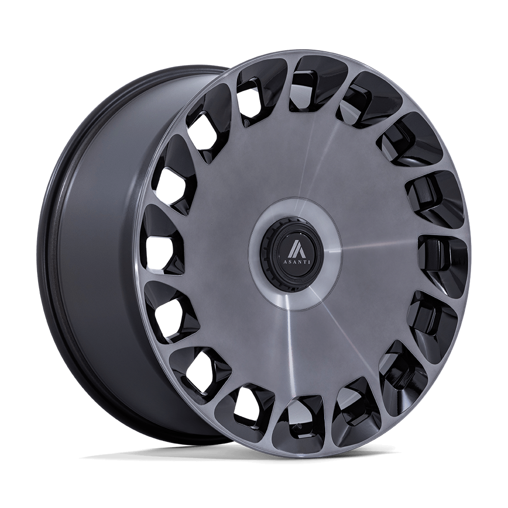 Asanti Black AB045 ARISTOCRAT Gloss Black W/ Machined Dark Tint Face Asanti