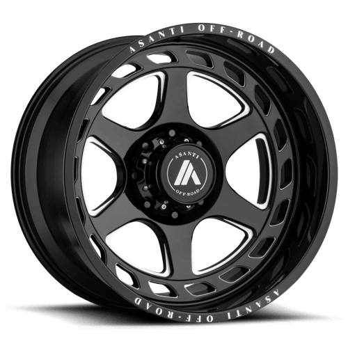 Asanti Off Road AB816 ANVIL - Gloss Black Milled alloy wheel