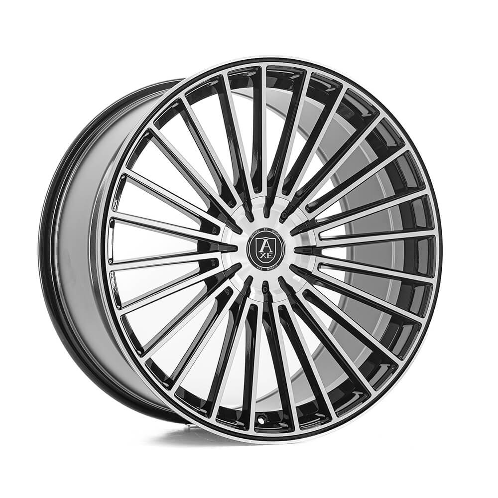AXE EX50 - Gloss Black & Polished alloy wheel