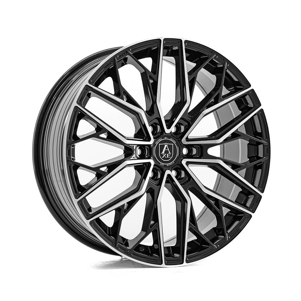AXE EX48T - Gloss Black & Polished alloy wheel