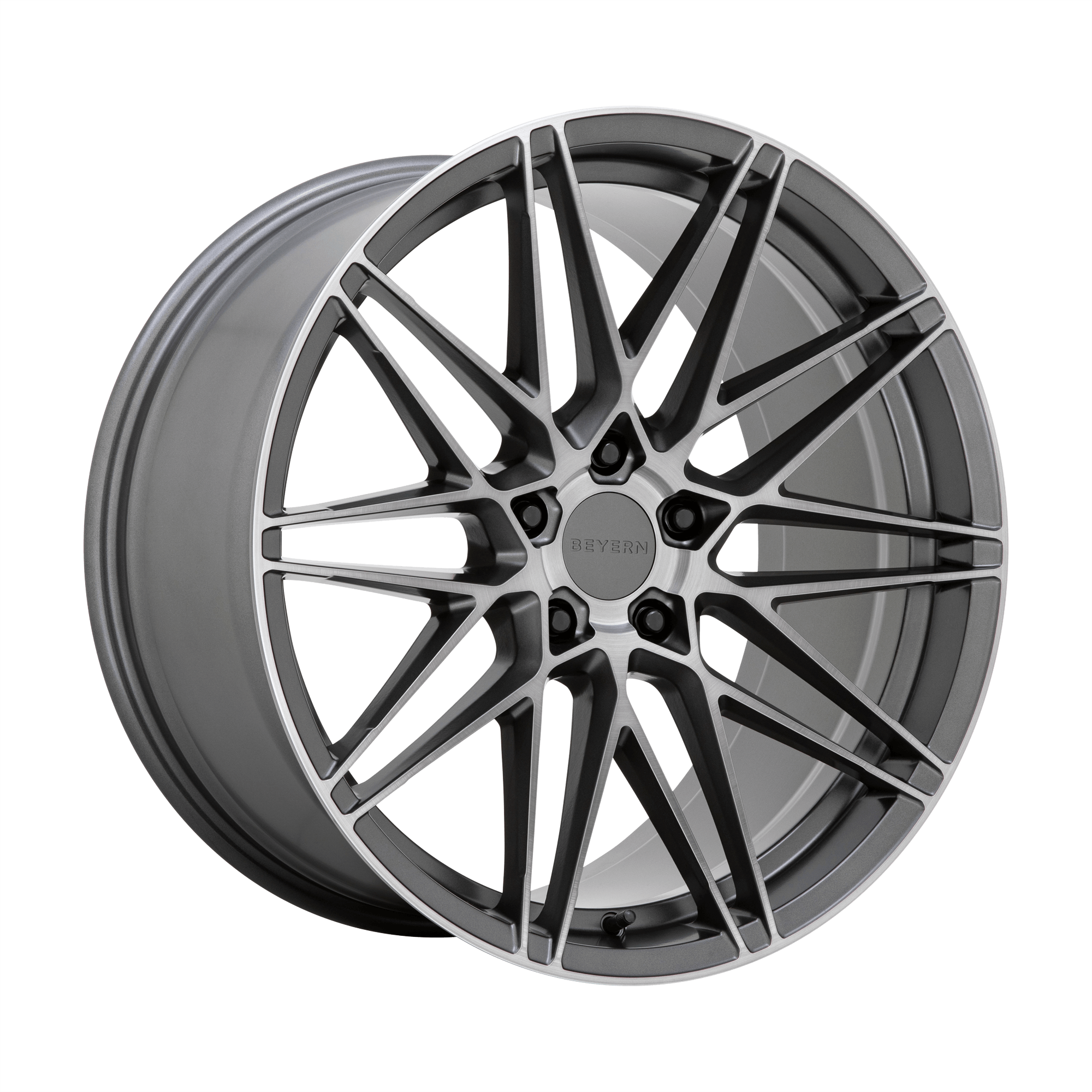 BEYERN DAMON Matte Gunmetal W/ Brushed Face Alloy Wheels