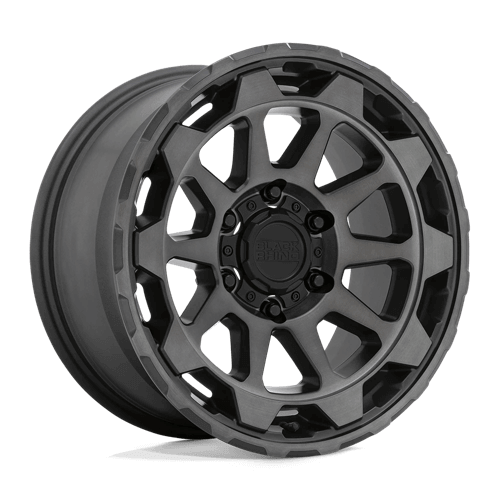 BLACK RHINO ROTOR - Matte Gunmetal W/ Brushed Face alloy wheel