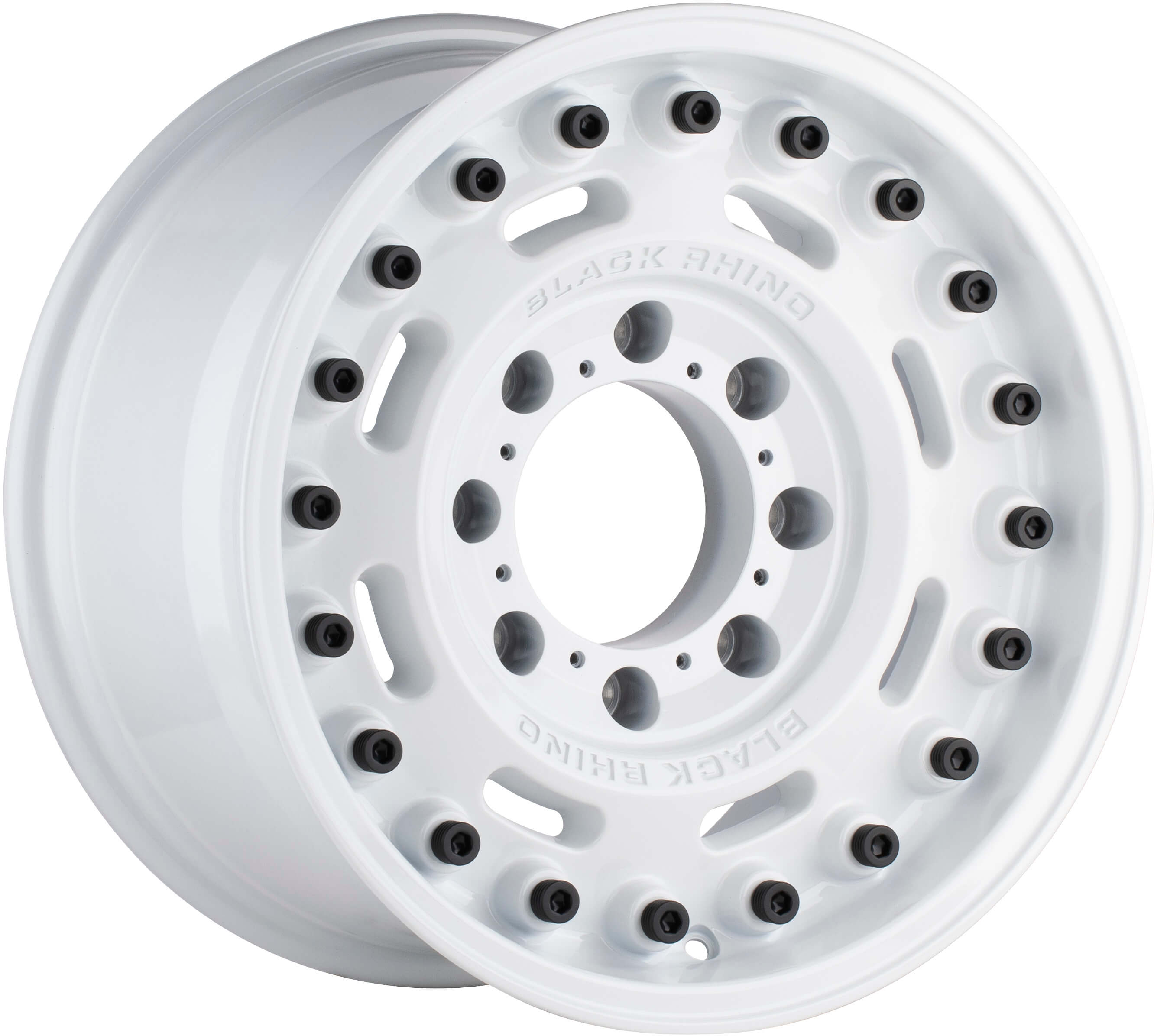 BLACK RHINO AXLE - Gloss White alloy wheel