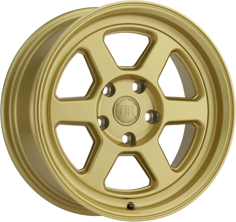 BLACK RHINO RUMBLE - Gloss Gold alloy wheel