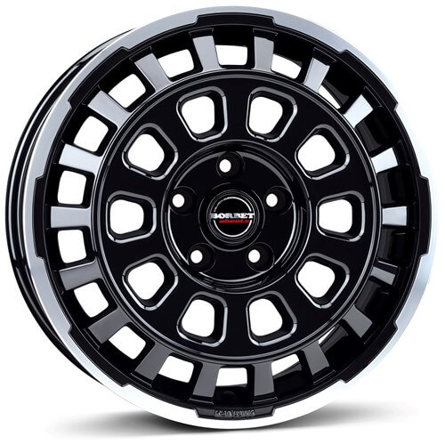 Borbet CW7 - Black Rim Polished Glossy alloy wheel