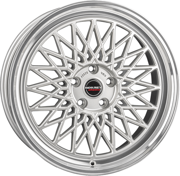 Borbet B - Silver Rim Polished alloy wheel