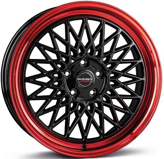 Borbet B - Black Rim Red alloy wheel