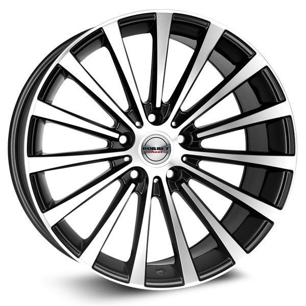 Borbet BLX - Black Polished Matt alloy wheel