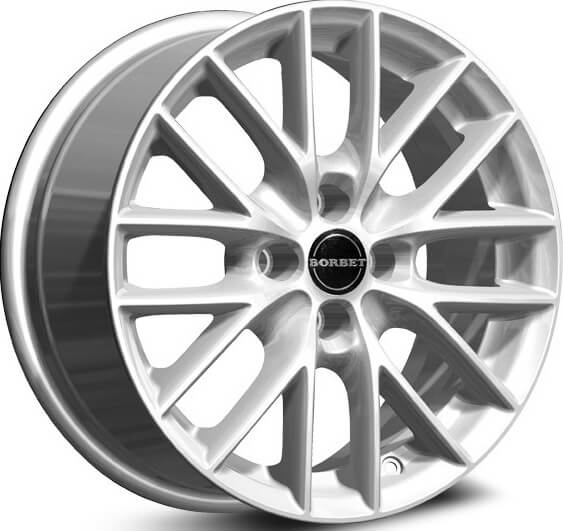 Borbet BS4 - Brilliant Silver alloy wheel