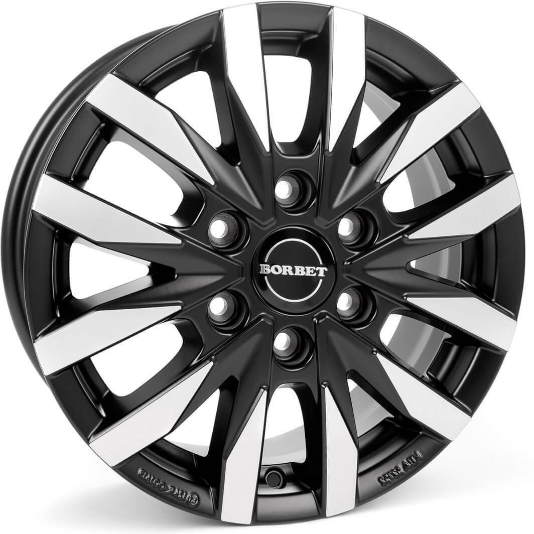 Borbet CW6 - Black Polished Matt alloy wheel