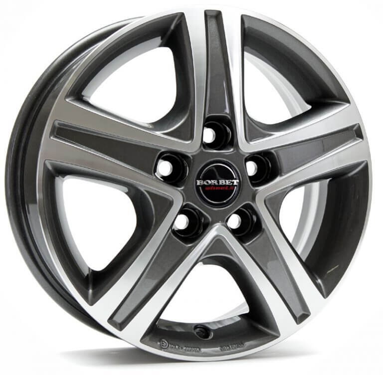 Borbet CWD - Mistral Anthracite Polished Glossy alloy wheel