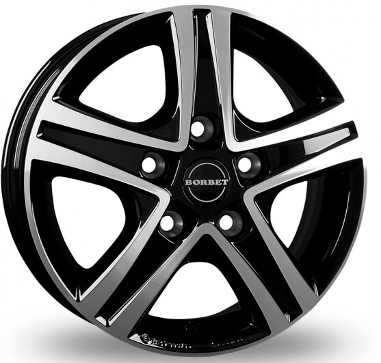 Borbet CWD - Black Glossy Polished alloy wheel