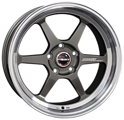 Borbet DB8GT - Graphite Rim Polished alloy wheel