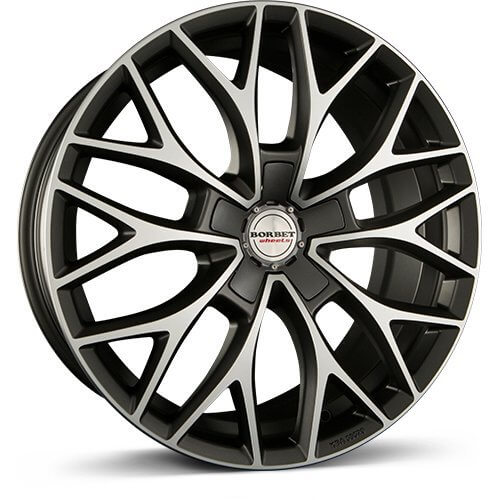 Borbet DY - Dark Grey Polished Matt alloy wheel