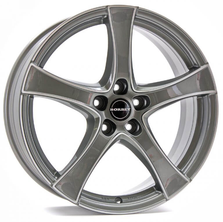 Borbet F2 - Graphite Polished alloy wheel