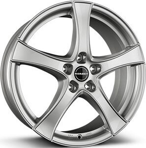 Borbet F2 - Brilliant Silver alloy wheel