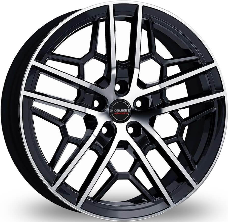 Borbet GTY - Black Rim Polished Glossy alloy wheel
