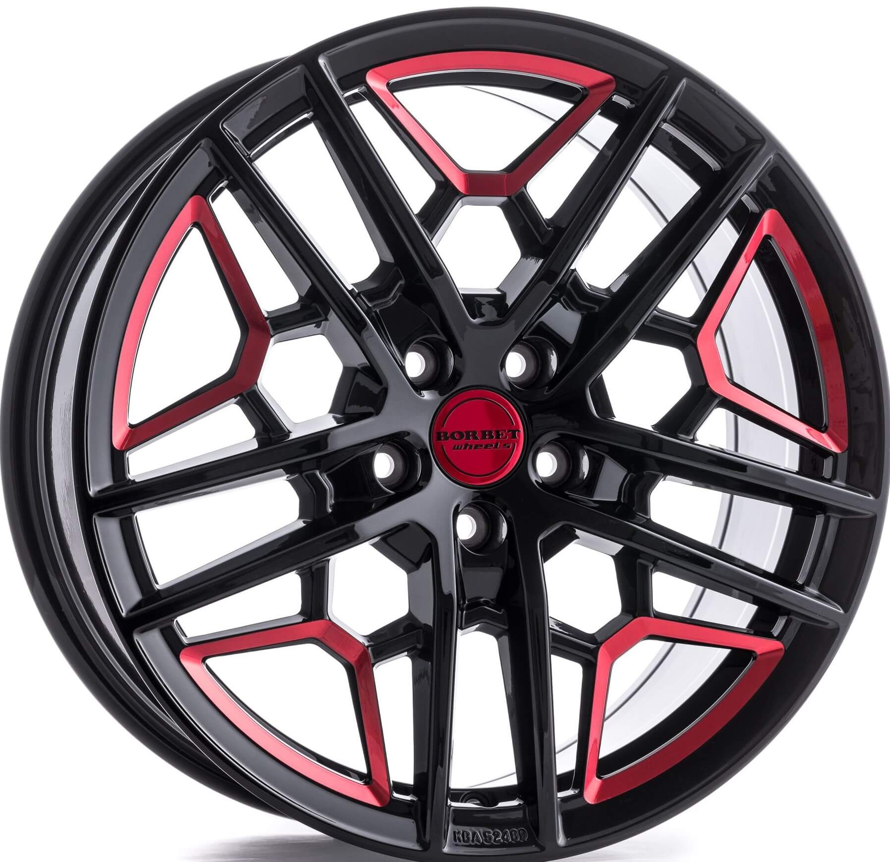 Borbet GTY - Black Red Glossy alloy wheel