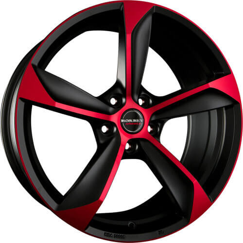 Borbet S - Black Red Matt alloy wheel
