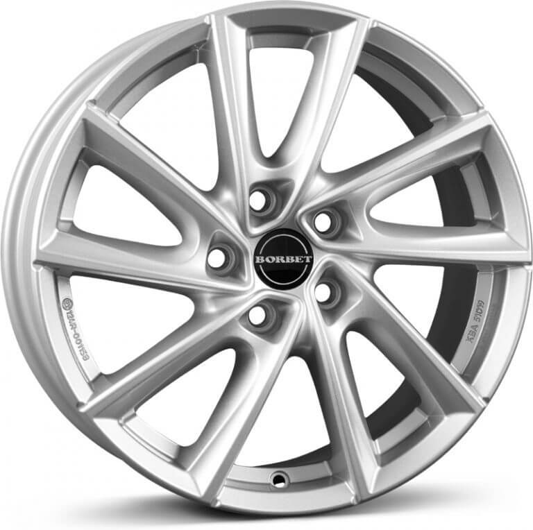 Borbet V - Crystal Silver alloy wheel