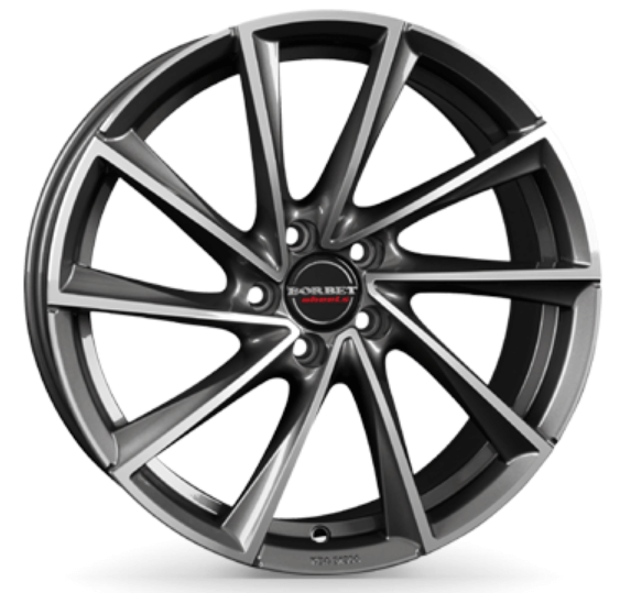 Borbet VTX - Graphite Polished alloy wheel