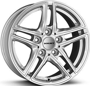 Borbet XR - Brilliant Silver alloy wheel