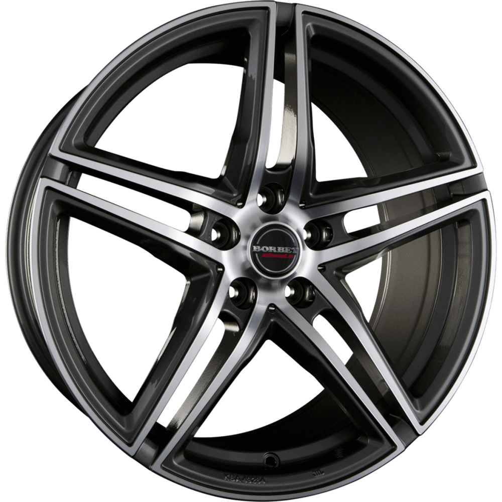 Borbet XRT - Graphite Polished alloy wheel