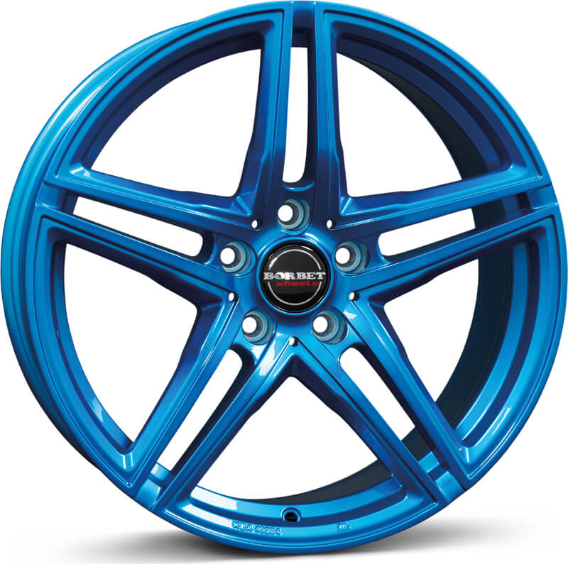 Borbet XRT - Candy Blue alloy wheel