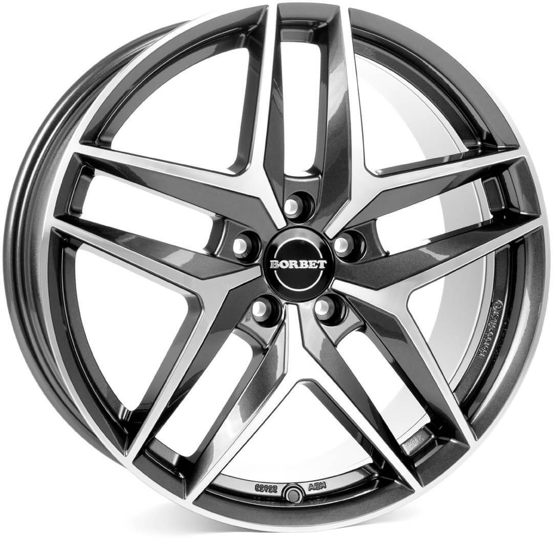 Borbet Z - Mistral Anthracite Glossy Polished alloy wheel