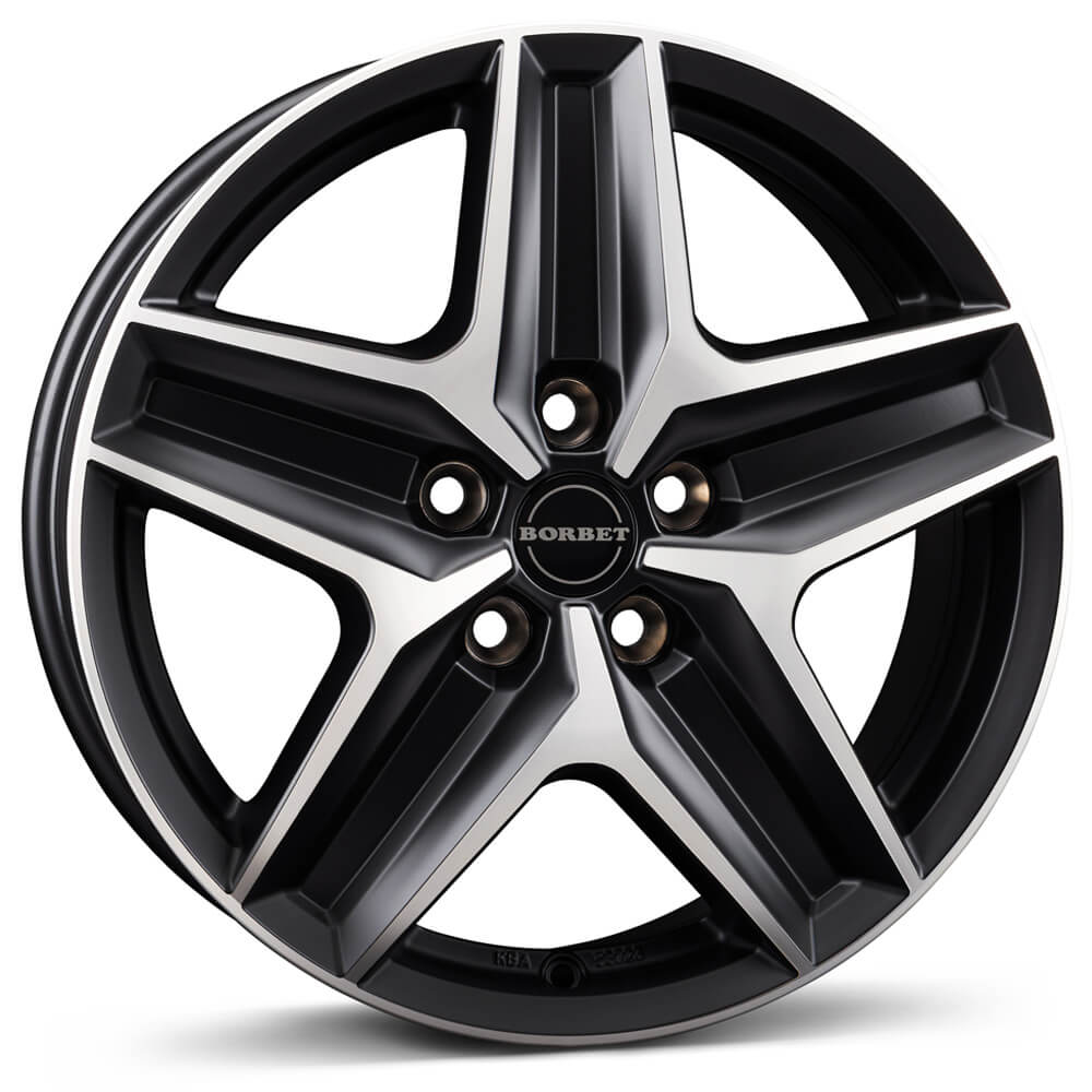 Borbet CWZ - Black Polished Matt alloy wheel