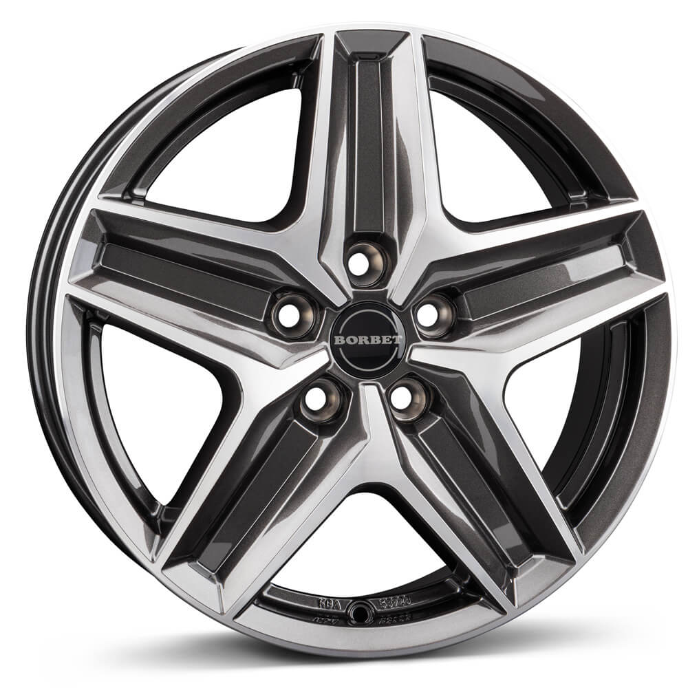 Borbet CWZ - Mistral Anthracite Glossy Polished alloy wheel