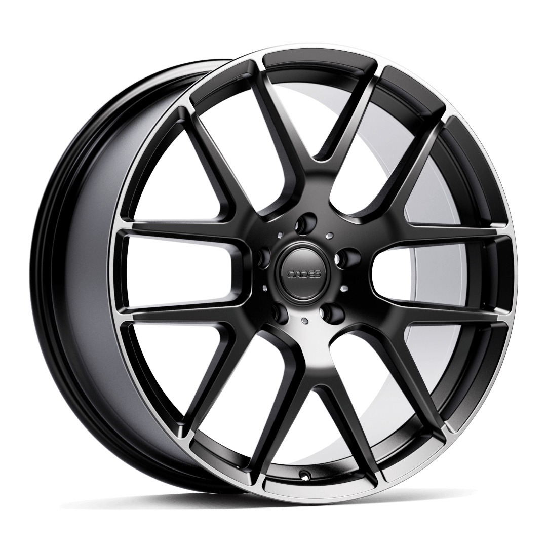 Cades Wheels Comana - Matt Black Lip Polish alloy wheel