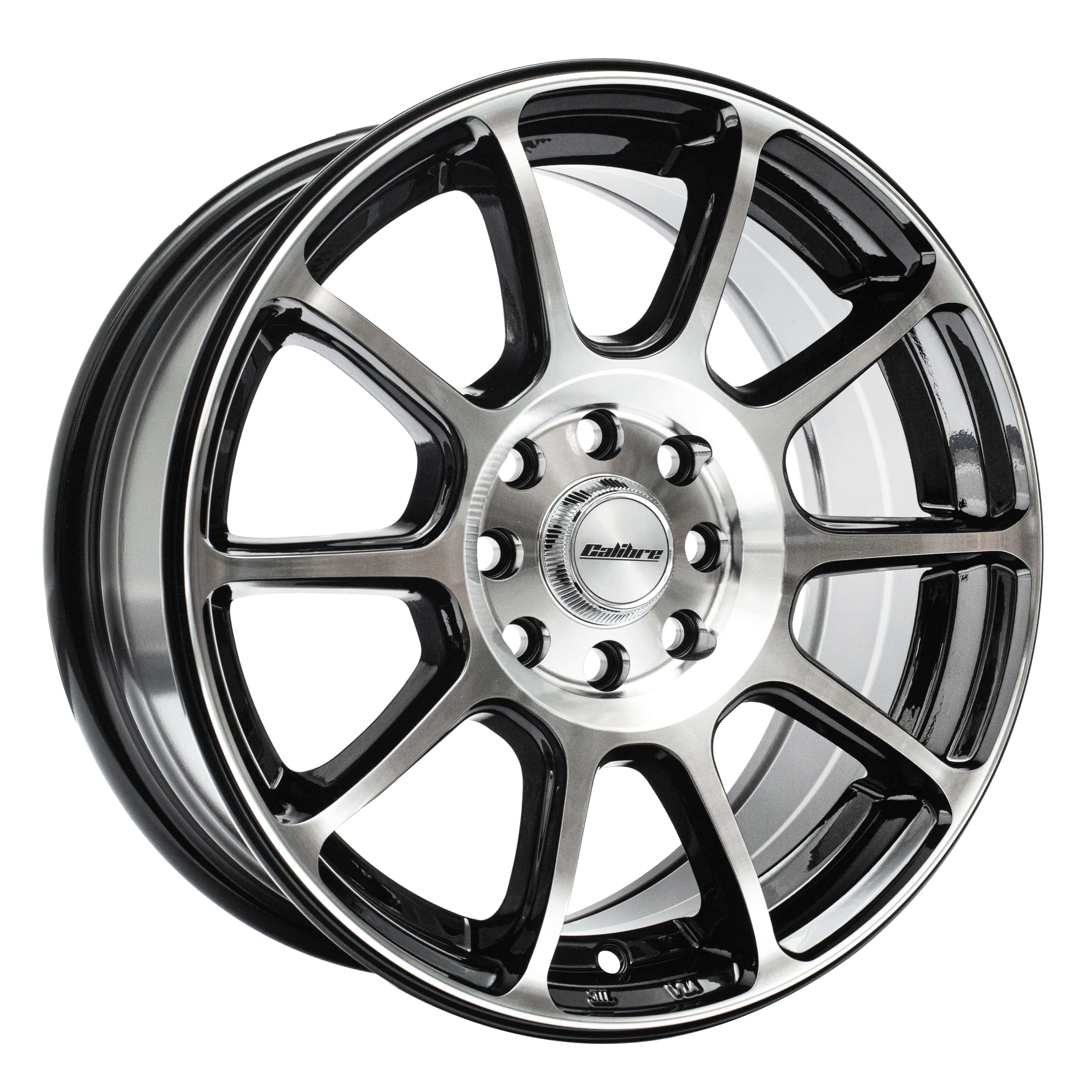 Calibre Neo Gloss Black / Polished Face Alloy Wheels
