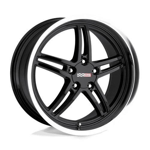 CRAY SCORPION Gloss Black W/ Mirror Cut Lip Alloy Wheels