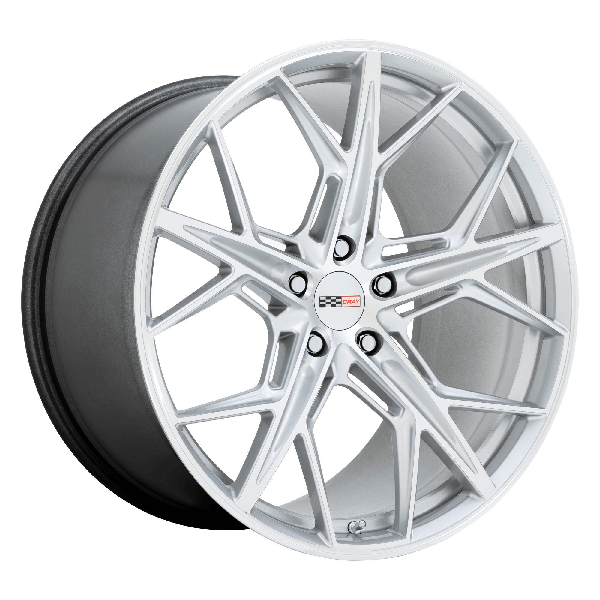 CRAY HAMMERHEAD Gloss Silver W/ Mirror Cut Face Alloy Wheels