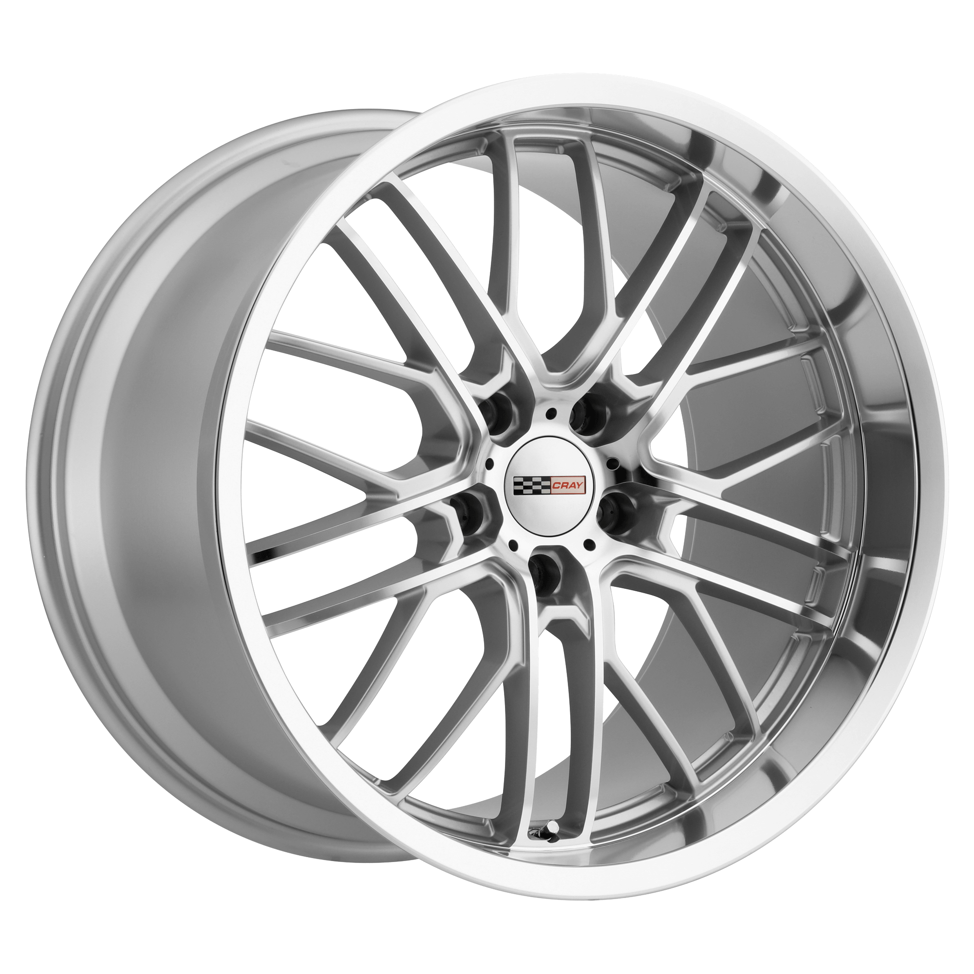 CRAY EAGLE Silver W/ Mirror Cut Face & Lip Alloy Wheels