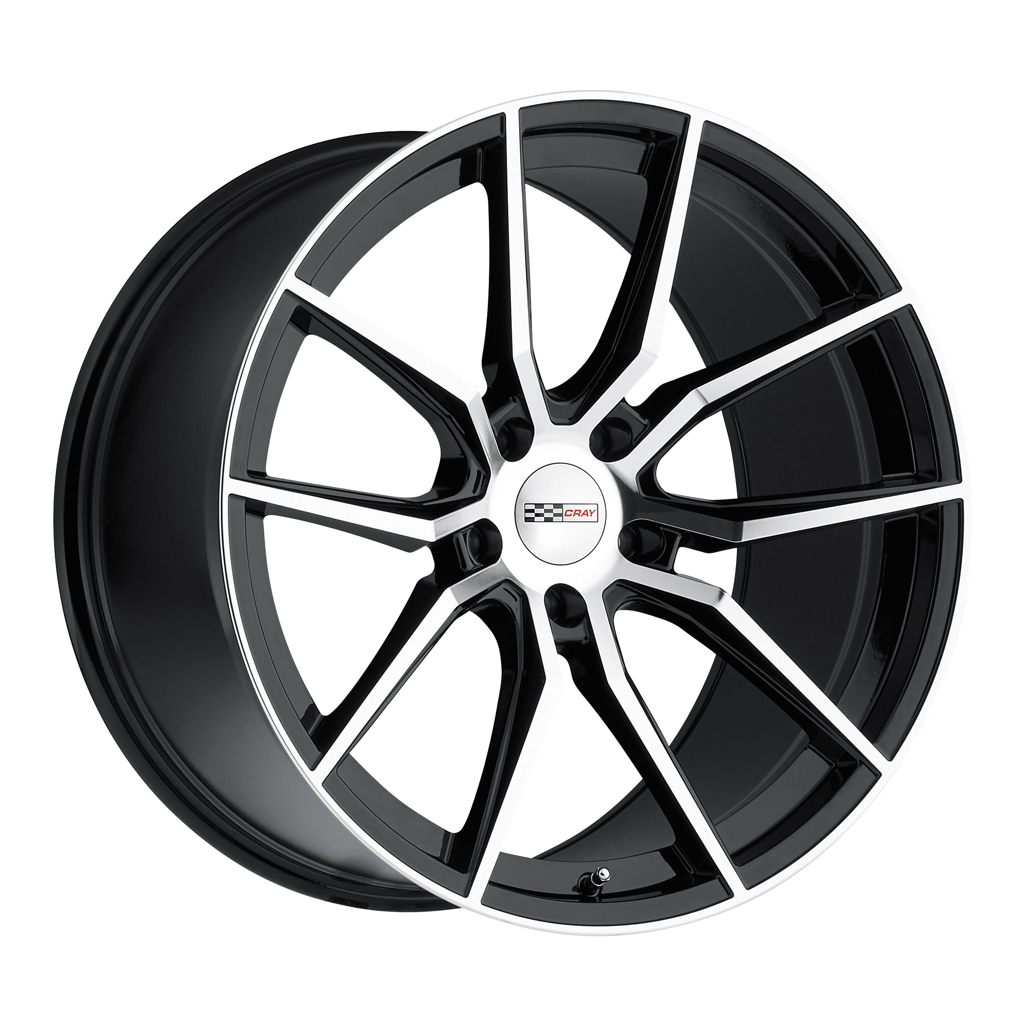 CRAY SPIDER Gloss Black W/ Mirror Cut Face Alloy Wheels