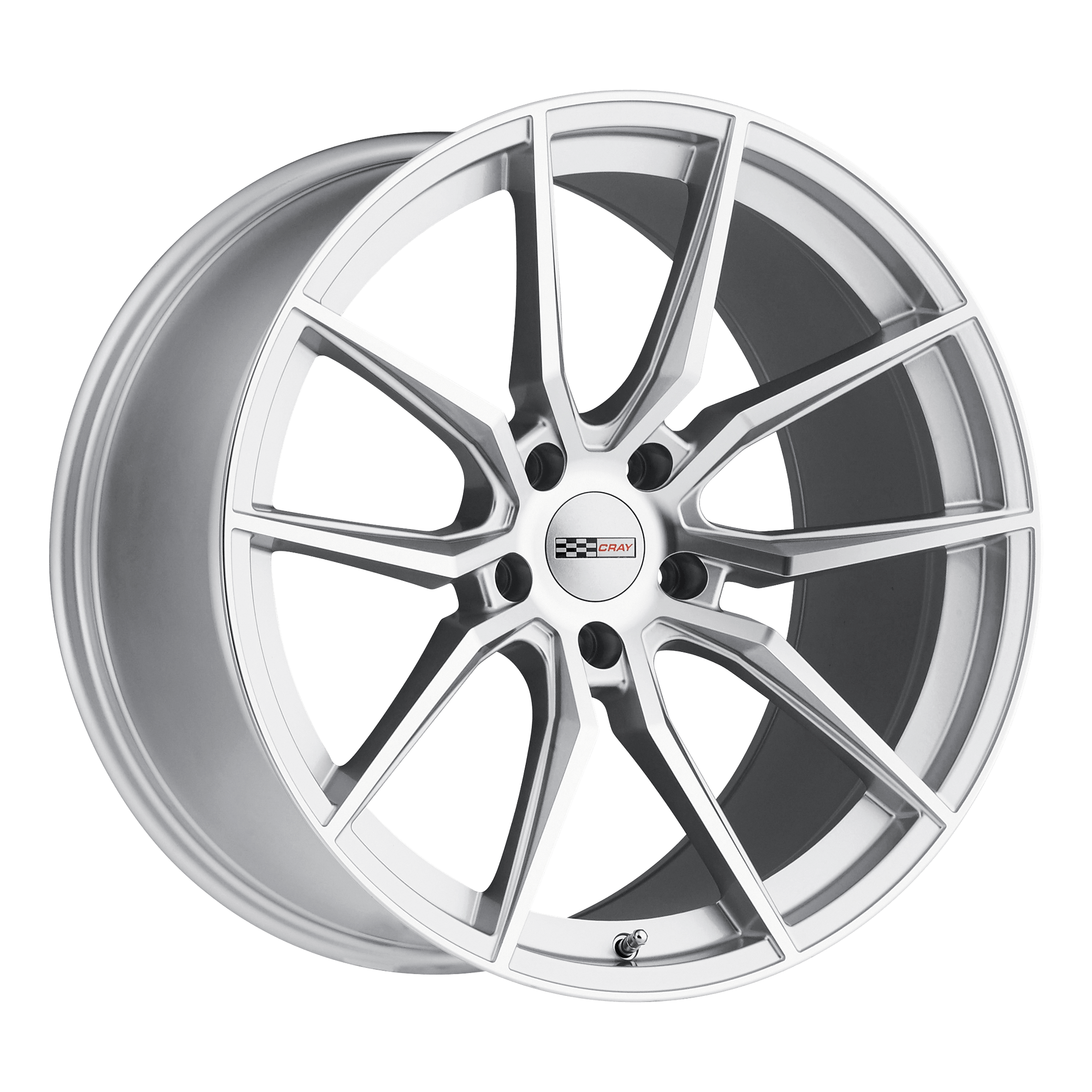 CRAY SPIDER Silver W/ Mirror Cut Face Alloy Wheels