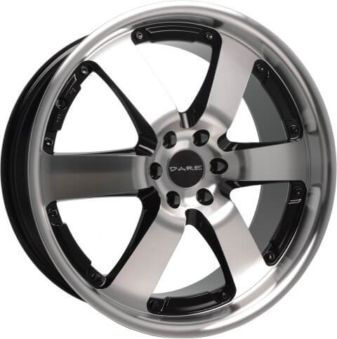Dare Outlaw - Black / Polished Face alloy wheel