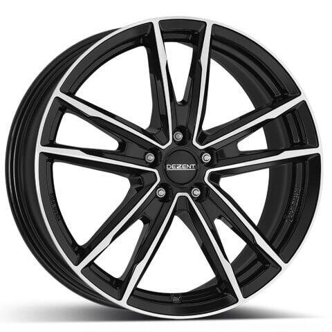Dezent Kf Dark Alloy Wheel 18" x 7" ET48 Black / Polished